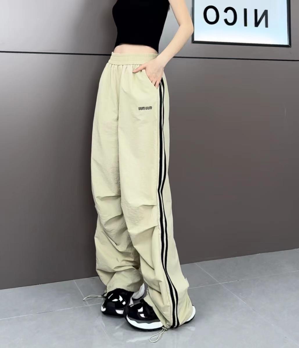 Free shipping new dopamine candy girl feeling full slim and thin quick-drying casual pants