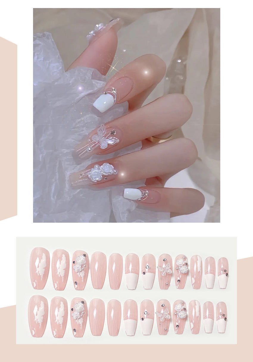 Fashion  nail Butterfly Wear Armor Removable Nail Patch Nail Sticker Nail Stickers Fake Nails Wearable Nail Stickers X102
