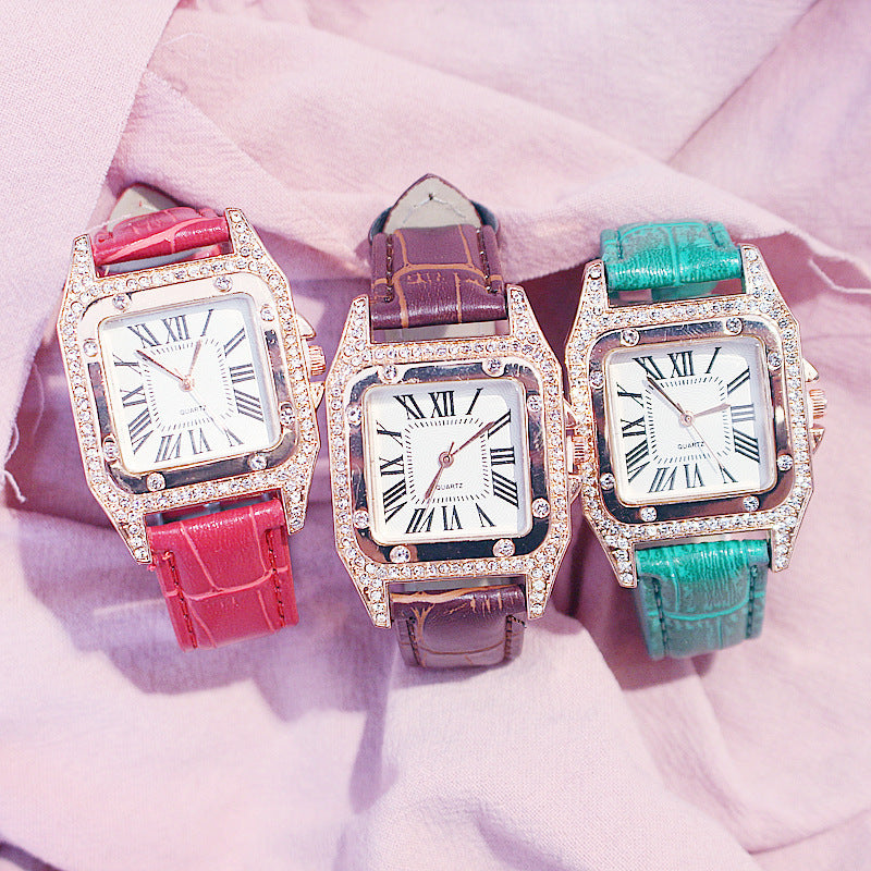 Women's fashion watch bracelets set INS style  Harajuku Preppy  Style Elegant Belt Fresh Mori Artistic style basic versatile