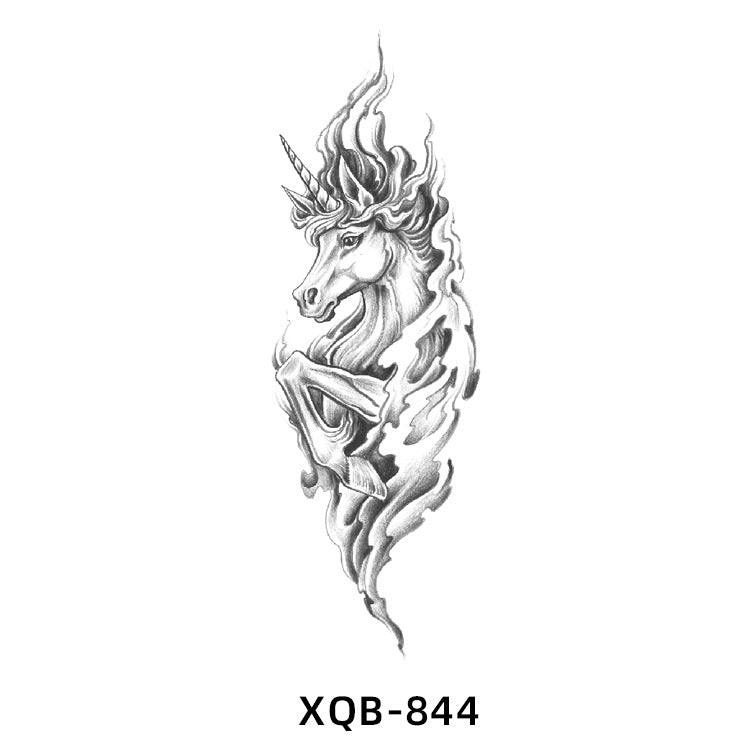 Free shipping Tattoo Small Full Arm Animal Tattoo Tattoo Sticker Half Sleeve Simulation Waterproof Black and White, Colored Flower Men and Women Tattoo Sticker Paper Wholesale