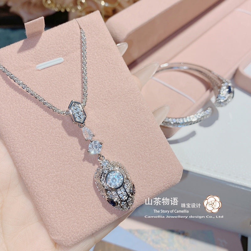 珠宝首饰在逃公主仿帕帕拉恰灵蛇宝石套装  镀18K金桃红热粉灵蛇玉髓 戒指