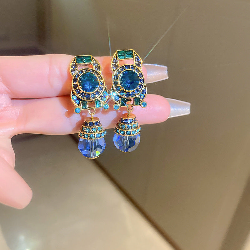 首饰耳环中古vintage饰品 个性设计爆款925银针耳环气质高级感耳饰女批发