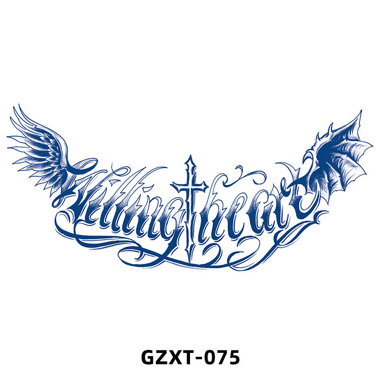 Free shipping Tattoo 2023 New Factory Wholesale Juice Chest Paste Tattoo Sticker Herbal Semi-Permanent Back Tattoo Wings Tattoo Sticker