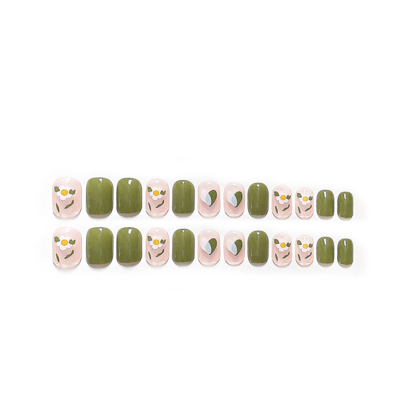 Fashion  nail Fake Nail Patch Wear Armor Finished Product Nail Tip Nail Stickers Disassembly Nail Patch Removable Nail Stickers Short Y26