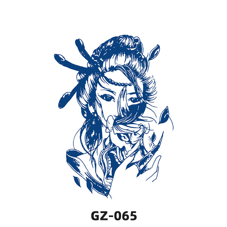 Free shipping Tattoo Juice Herb Tattoo Sticker Semi-Permanent Non-Reflective Simulation Pattern Waterproof and Durable Men and Women Tattoo Tattoo Sticker Paper