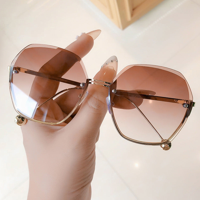Women's fashion glasses 2022新款高级感ins墨镜女潮网红同款太阳镜夏季防晒防紫外线眼镜