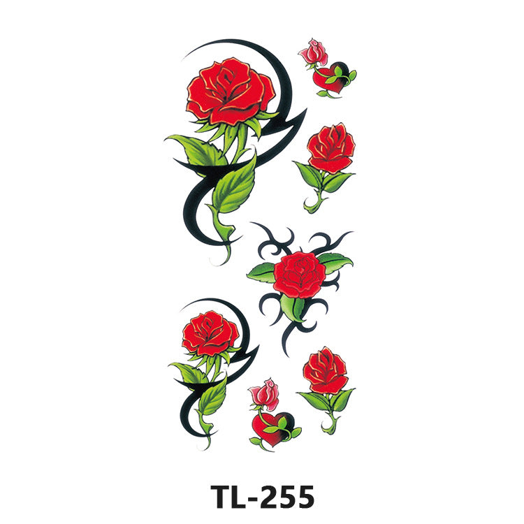 Free shipping Tattoo Waterproof Tattoo Sticker Fresh Flowers Stickers Sexy Plant Tattoo Small Picture Flower Tattoo Sticker in Stock Wholesale