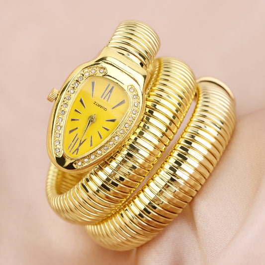 Fashion women's watchBifanxi Cross-Border Snake Watch Women's Fashion Bangle Watch Creative Quartz Watch Personality Bangle Watch Wholesale