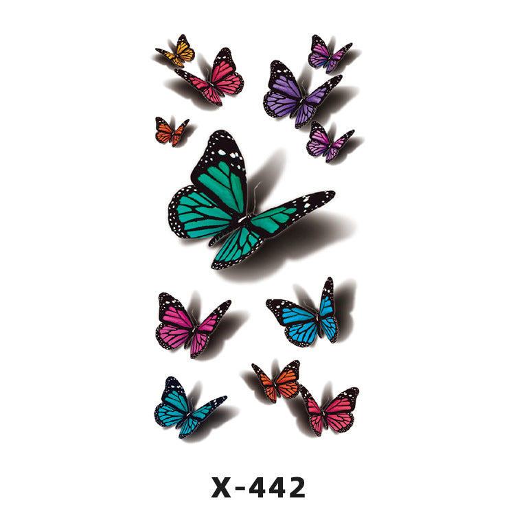Free shipping Tattoo Tattoo Sticker Paper Waterproof Love Heart Man and Woman Cartoon Personality Couple Long Lasting Flower English Letters Fresh Tattoo Sticker
