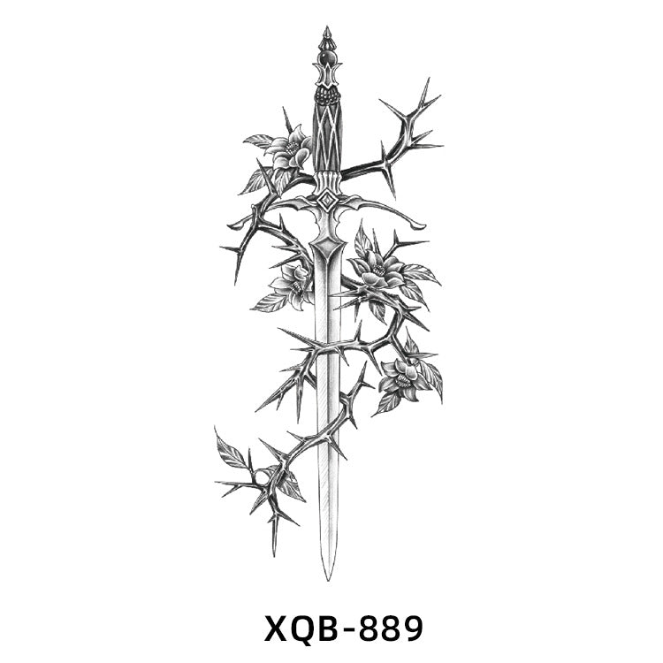 Free shipping Tattoo Small Full Arm Tattoo Sticker Waterproof Sweatproof Half Sleeve Men's and Women's European and American Color Black and White Flower Tattoo Water Transfer Stickers Wholesale