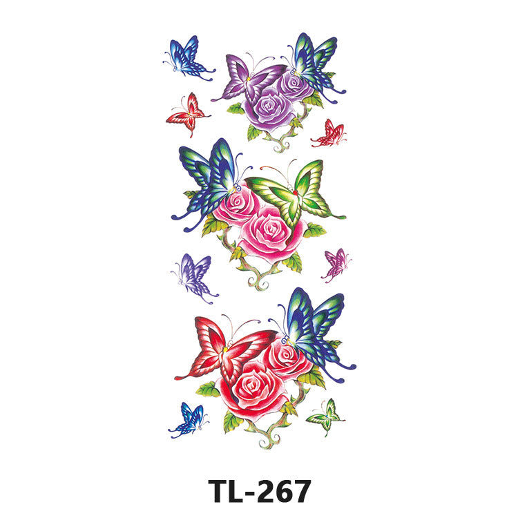 Free shipping Tattoo Waterproof Tattoo Sticker Fresh Flowers Stickers Sexy Plant Tattoo Small Picture Flower Tattoo Sticker in Stock Wholesale