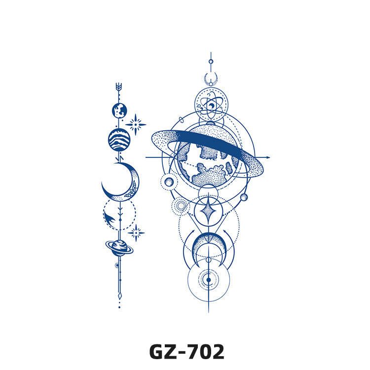 Free shipping Tattoo Herbal Tattoo Sticker Female Semi-Permanent Waterproof and Durable Grass and Wood Internet Celebrity Juice Non-Reflective Simulation Tattoo Sticker Male Advanced
