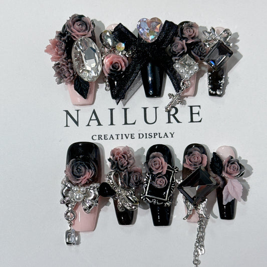 Original Manicure Advanced Heavy Industry 2024 New New Year Lucky Butterfly Ins Handmade Wear Nail Fairy Wear