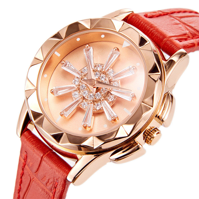 Fashion women's watch TT Tianta Be in Good Luck Watch Women's Lightweight Thin Strap Women's Niche Temperament Internet Celebrity Live Hot Quartz Women's Watch
