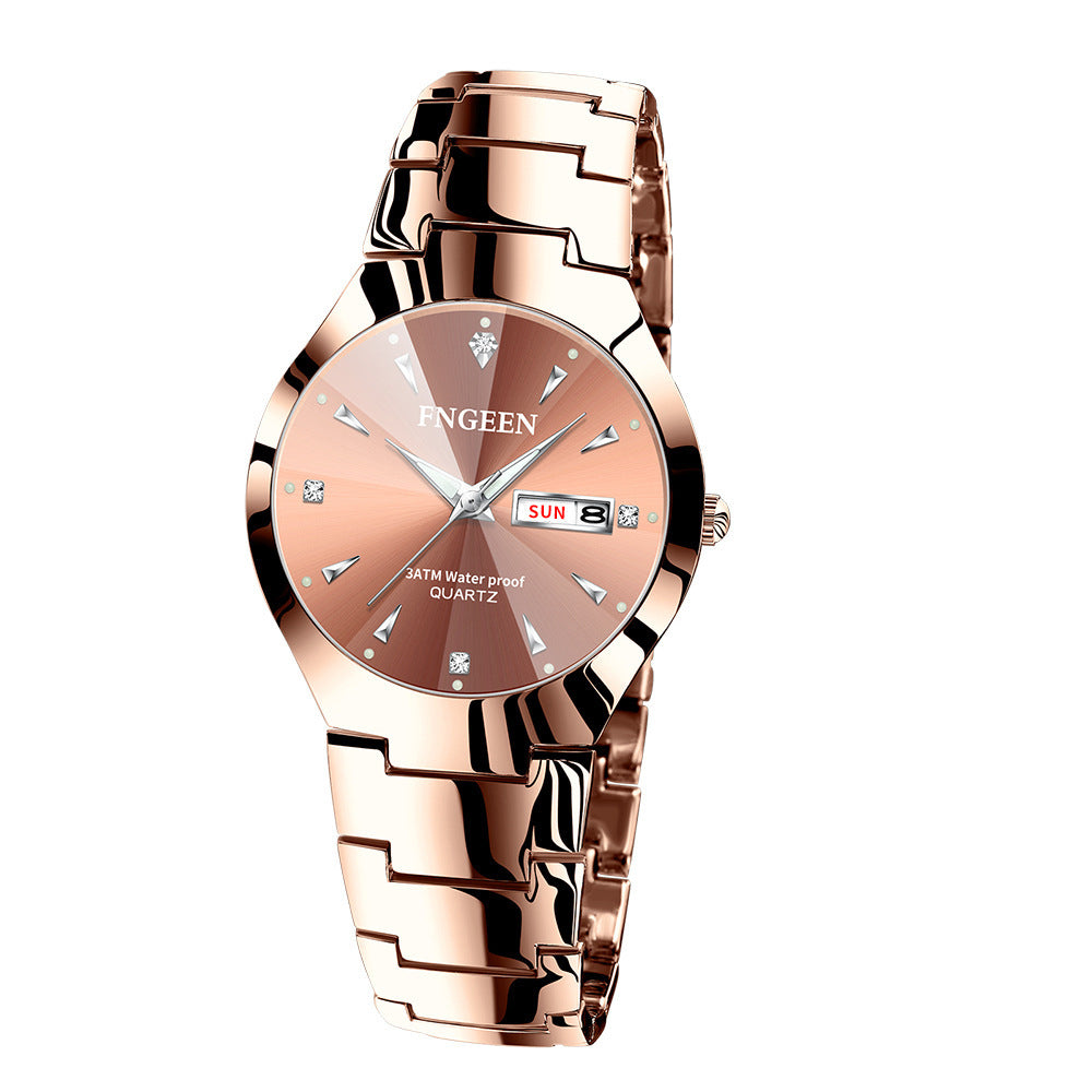 Fashion women's watchKorean Style Simple Fashion Watch Women's Student Watch Men's Women's Watch Quartz Couple Waterproof Ultra-Thin Cross-Border Dried Shrimp