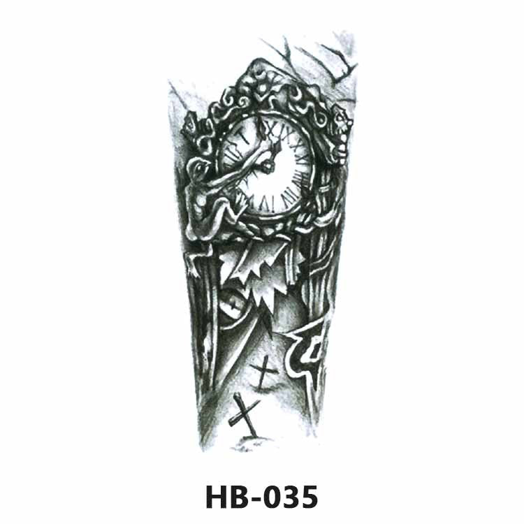 Free shipping Tattoo Cross-Border Factory in Stock Wholesale Artistic Tattoo Sticker Waterproof Fashion Flower Arm Stickers Half Sleeve Temporary Tattoo Sticker Men and Women