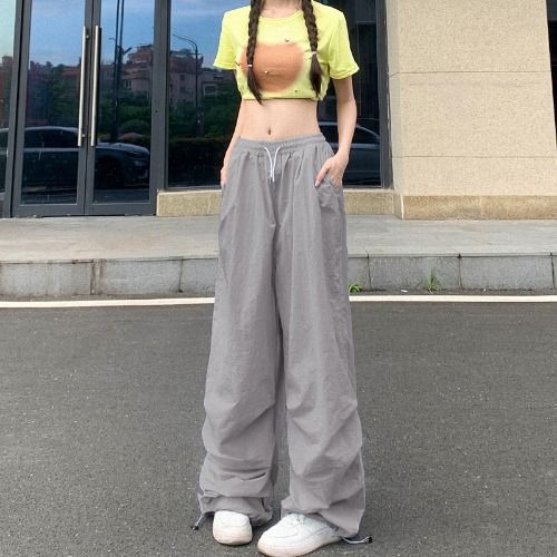 Dopamine pants Free shipping Tattoo Color dopamine wear tooling casual trousers 2024 summer lazy trend functional wind paratrooper trousers tide