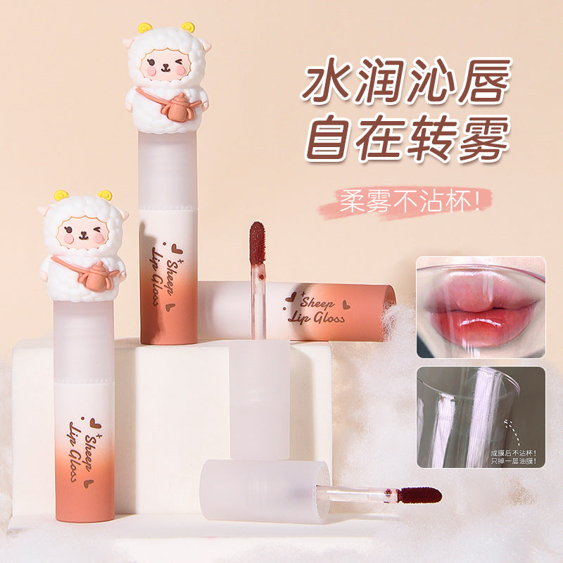 MANSLY立体小羊口红唇釉唇泥持久显白口红女平价学生秋冬小众品牌唇彩