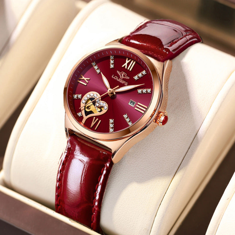 Women's fashion watch 路易梵斯新款女士手表女学生防水夜光日历韩版女表抖音爆款代发