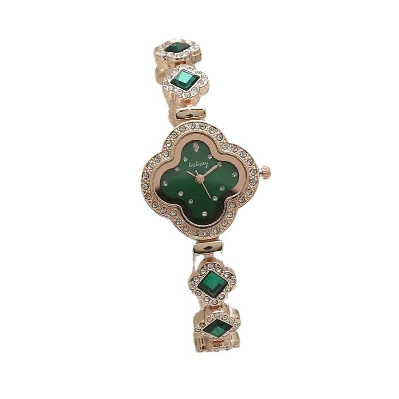 Fashion women's watchHigh-End Small and Exquisite Clover Petals Bracelet Watch Women's Simple Fashion Elegant Quartz Women's Watch