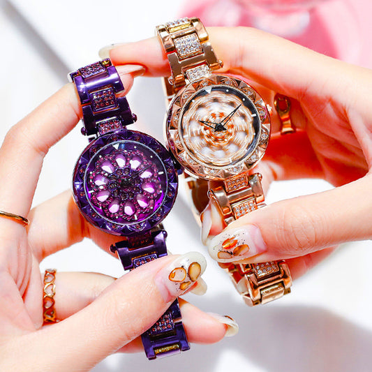 Women's fashion watch 韩版正品手表女抖音爆款时来运转手表女士时尚防水学生石英表女