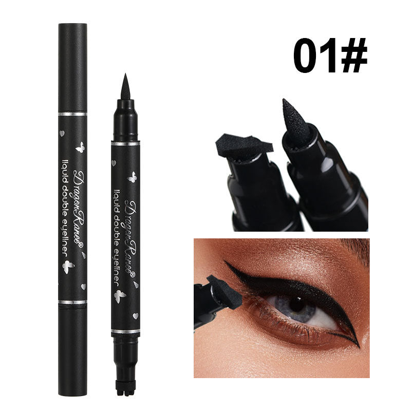 Double head Seal Eyeliner waterproof not easily smudging lazy people do not fade Liquid Eyeliner Cross Border makeup Stars Love Seal Eyeliner