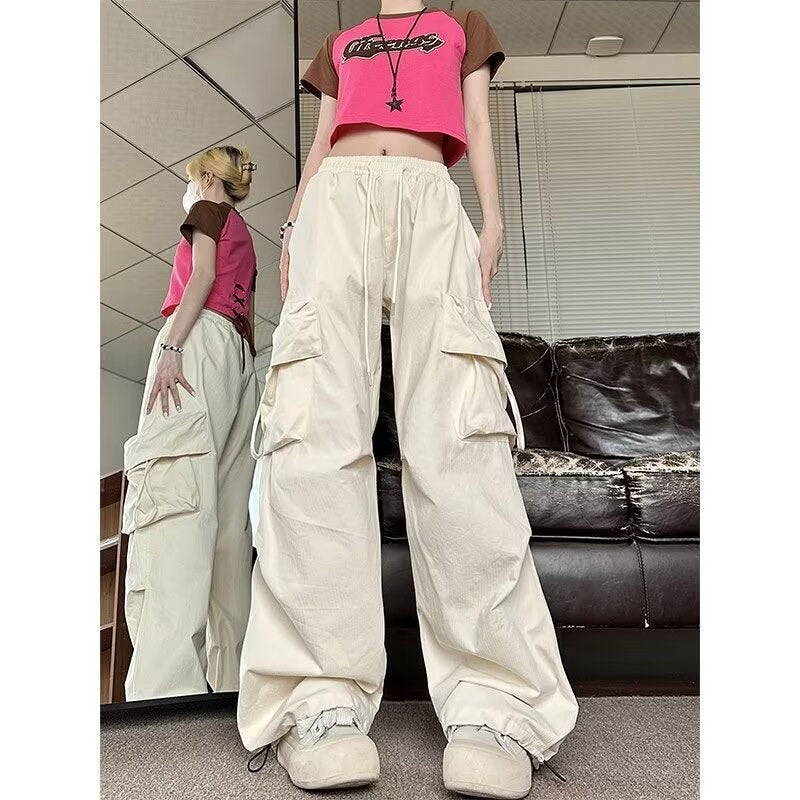 Dopamine pants Free shipping Tattoo Summer dopamine leggings women's 2024 new trend loose and thin wide-leg casual pants cross-border