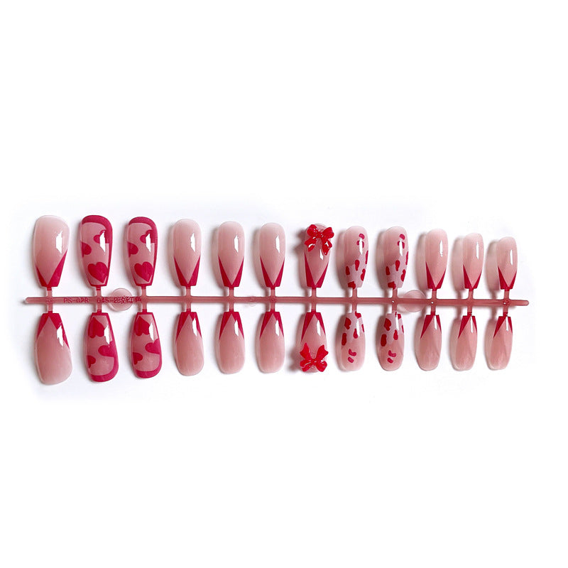 Fashion  nail Wearing Nail Nail Stickers Nail Patch Fake Nails Detachable Bow Nail Nail Sticker X22