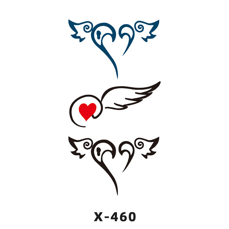 Free shipping Tattoo Tattoo Sticker Paper Waterproof Love Heart Man and Woman Cartoon Personality Couple Long Lasting Flower English Letters Fresh Tattoo Sticker