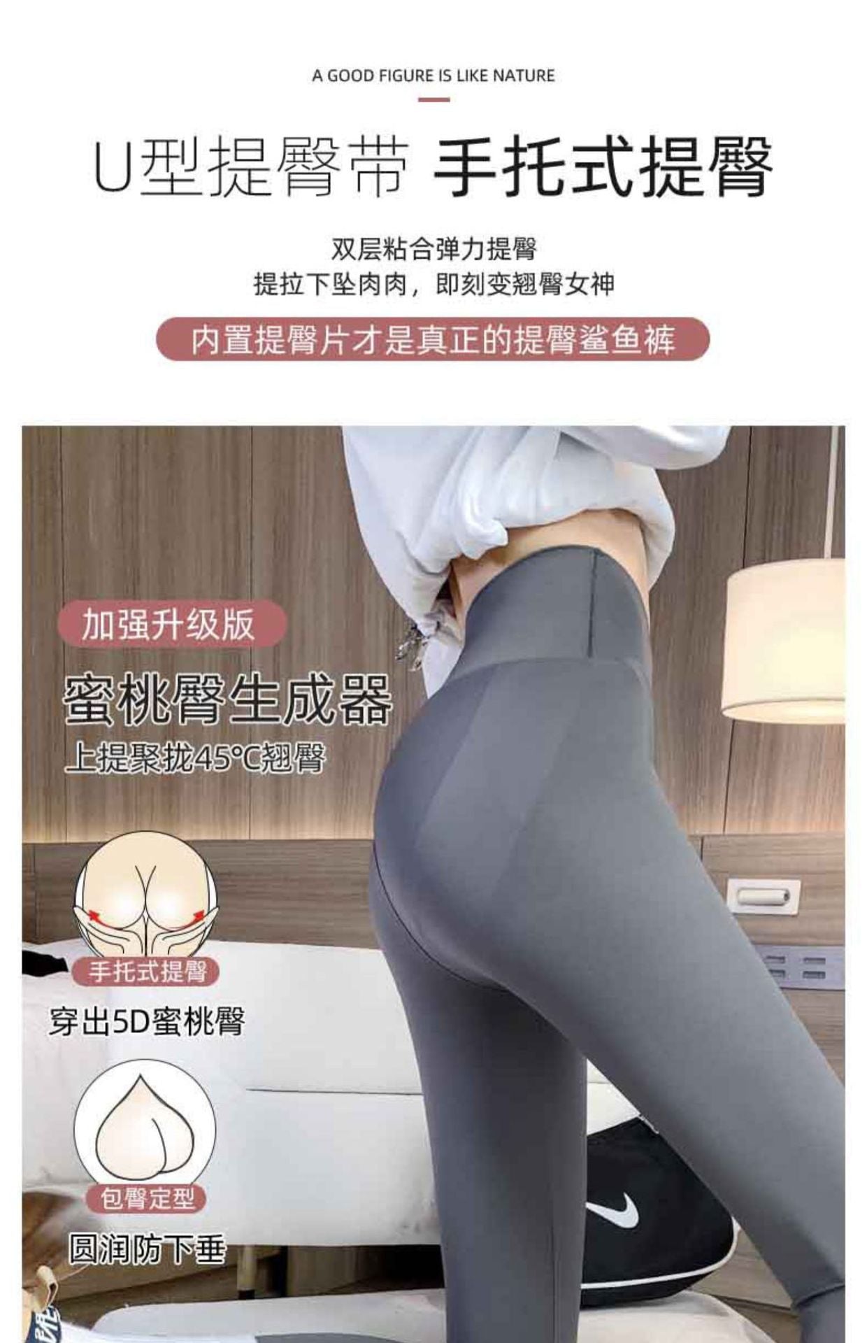 The fifth generation Fashion women's wear Cross Waist Shark Pants   Skinny Yoga Pants High Waist Shaping Yoga Weight Loss Pants Outerwear Leggings
