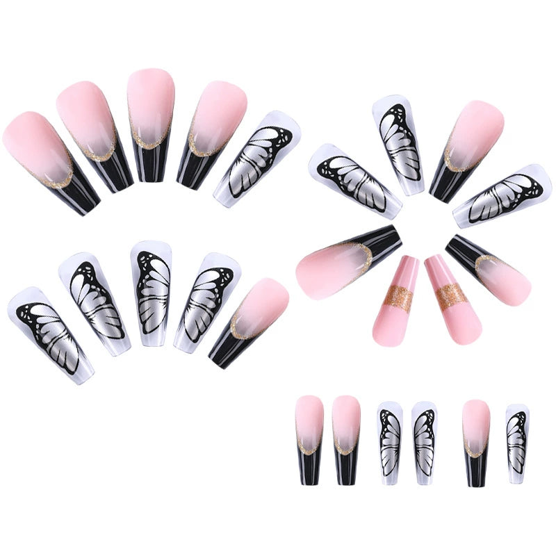 (Hand made nail) Nail pieces, wearing nail pieces, long cross-border nail products, fake nails, European and American wearing nail nails