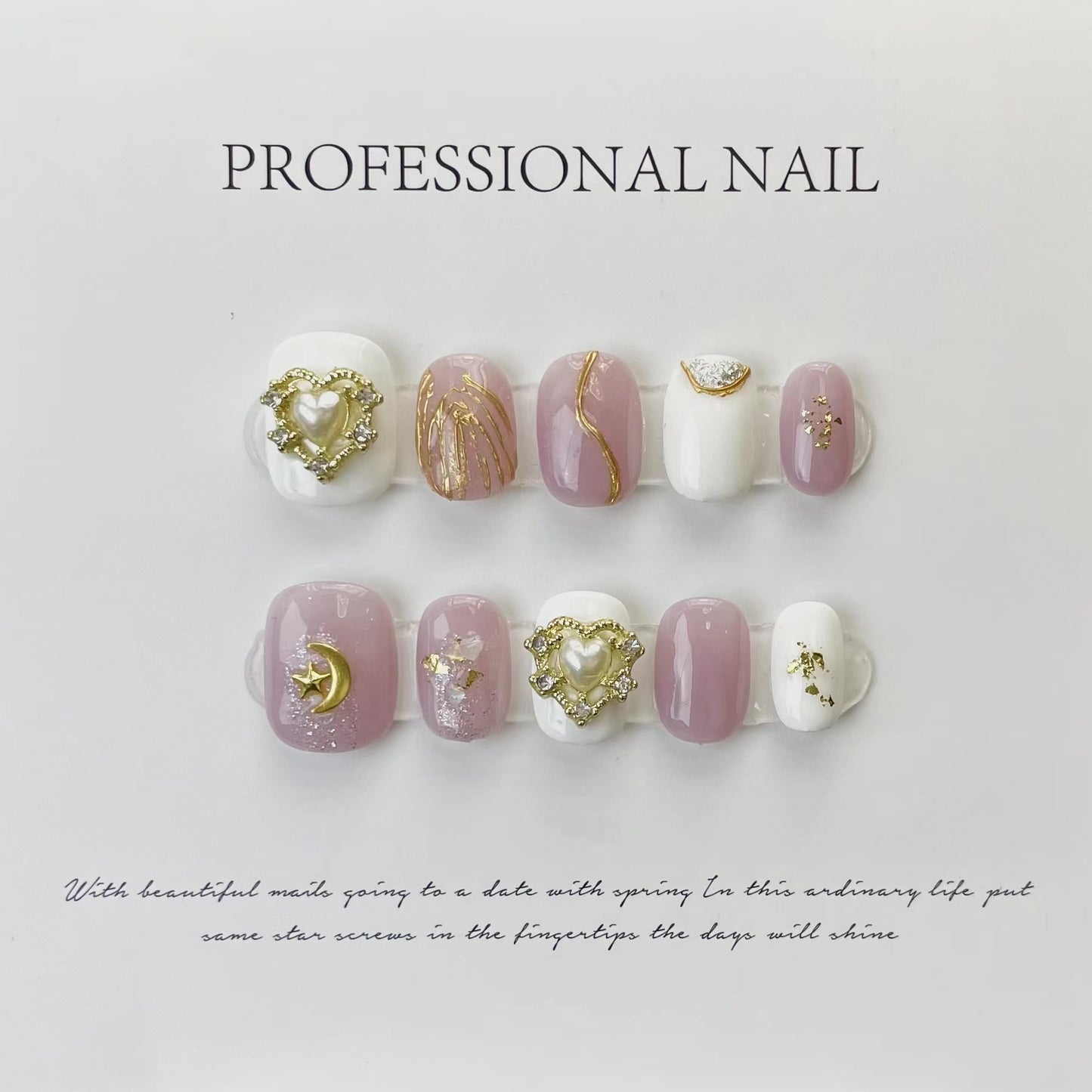 (reusable nail)Handmade Armor Wearing Fantasy Empress Dowager Xi, Silver White Silver Sparkling Spicy Girl Nail Beauty, European and American Cross border Foreign Trade, Long Pointed Nail