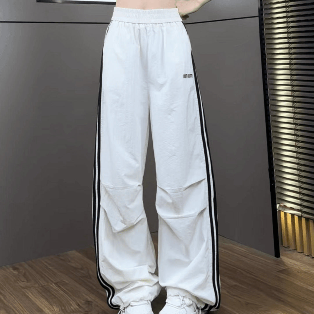 Free shipping new dopamine candy girl feeling full slim and thin quick-drying casual pants