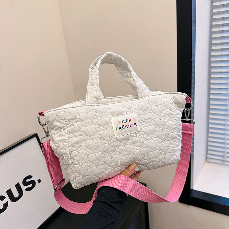 Dopamine Bag Free shipping Tattoo New dopamine color series handbag bag girls versatile large capacity shoulder bag messenger bag factory direct sales