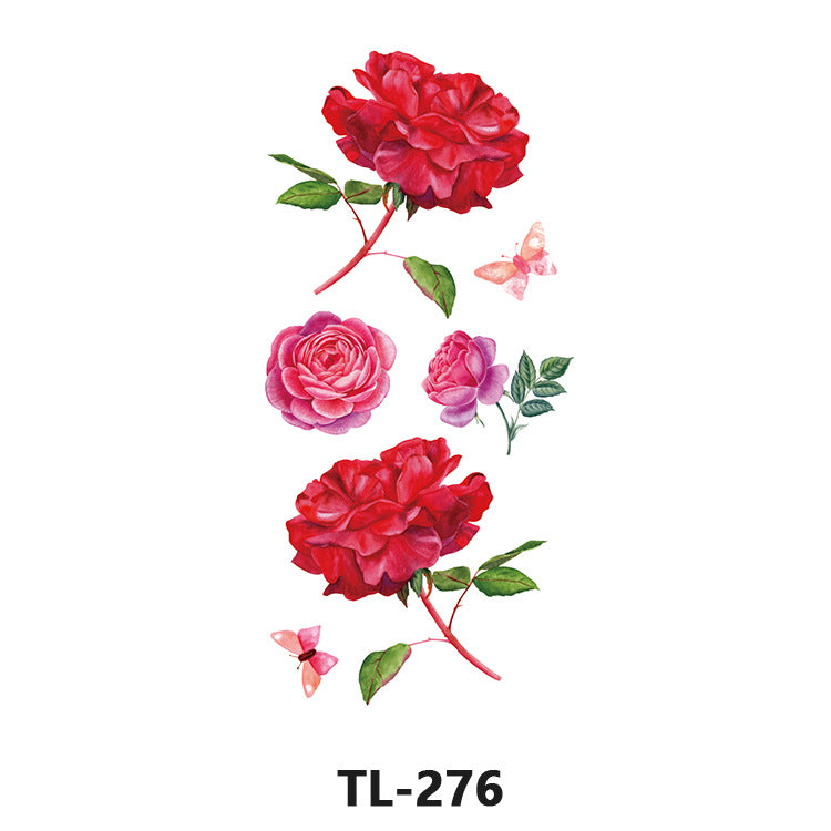 Free shipping Tattoo Waterproof Tattoo Sticker Fresh Flowers Stickers Sexy Plant Tattoo Small Picture Flower Tattoo Sticker in Stock Wholesale