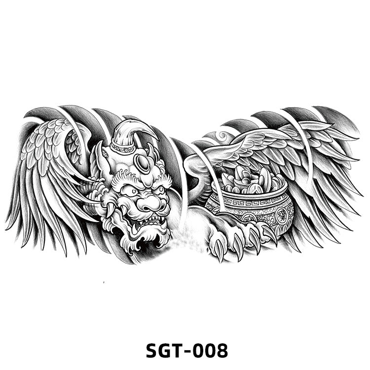 Free shipping Tattoo 2023 New Factory Wholesale Chest Paste Tattoo Sticker Back Tattoo Wings Big Picture Sticker Tattoo Sticker Back Sticker
