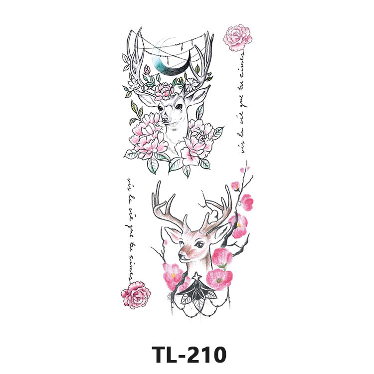 Free shipping Tattoo Factory Wholesale Fresh Tattoo Sticker Men's and Women's Flower Tattoo Stickers in Stock Direct Selling to Map Colorful Flowers