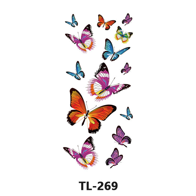 Free shipping Tattoo Waterproof Tattoo Sticker Fresh Flowers Stickers Sexy Plant Tattoo Small Picture Flower Tattoo Sticker in Stock Wholesale