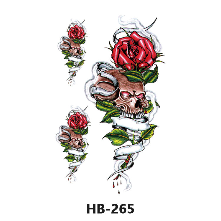 Free shipping Tattoo European and American Flower Personalized Wholesale Tattoo Sticker Waterproof and Durable Artificial Flower Arm Tattoo Temporary Chest Waist Sticker Tattoo