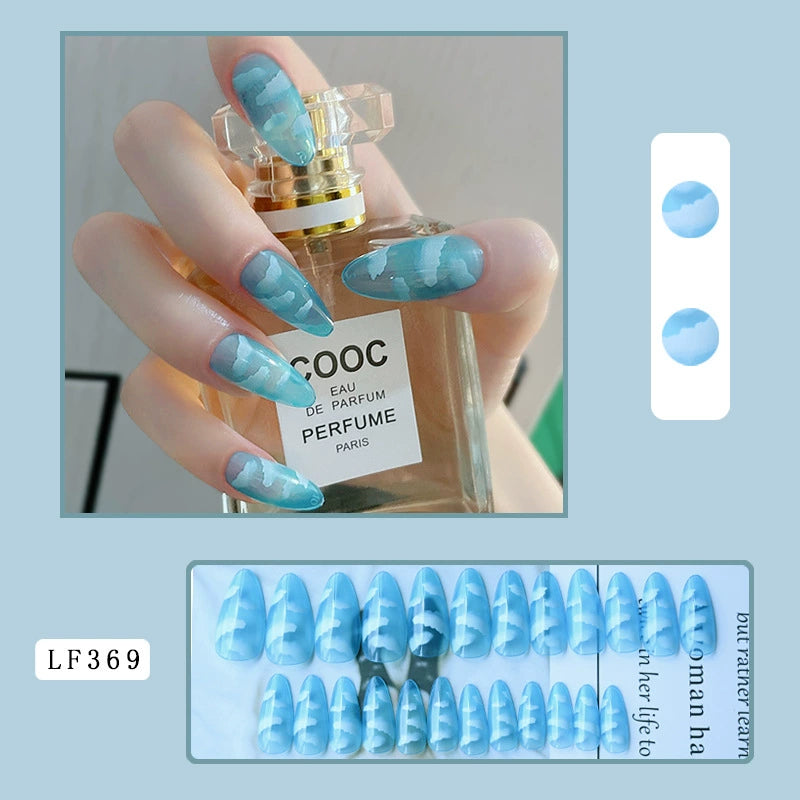 (Hand made nail) Nail pieces, wearing nail pieces, long cross-border nail products, fake nails, European and American wearing nail nails