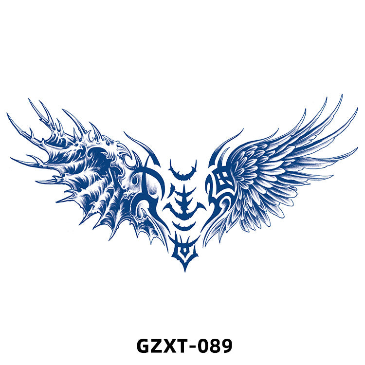 Free shipping Tattoo 2023 New Factory Wholesale Juice Chest Paste Tattoo Sticker Herbal Semi-Permanent Back Tattoo Wings Tattoo Sticker