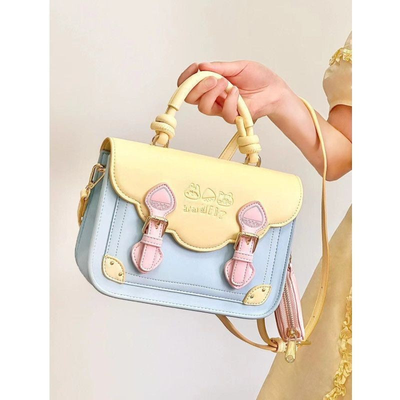 Dopamine Bag Free shipping Tattoo Cambridge bag shoulder messenger bag women's 2023 autumn new niche design jk uniform bag dopamine messenger bag