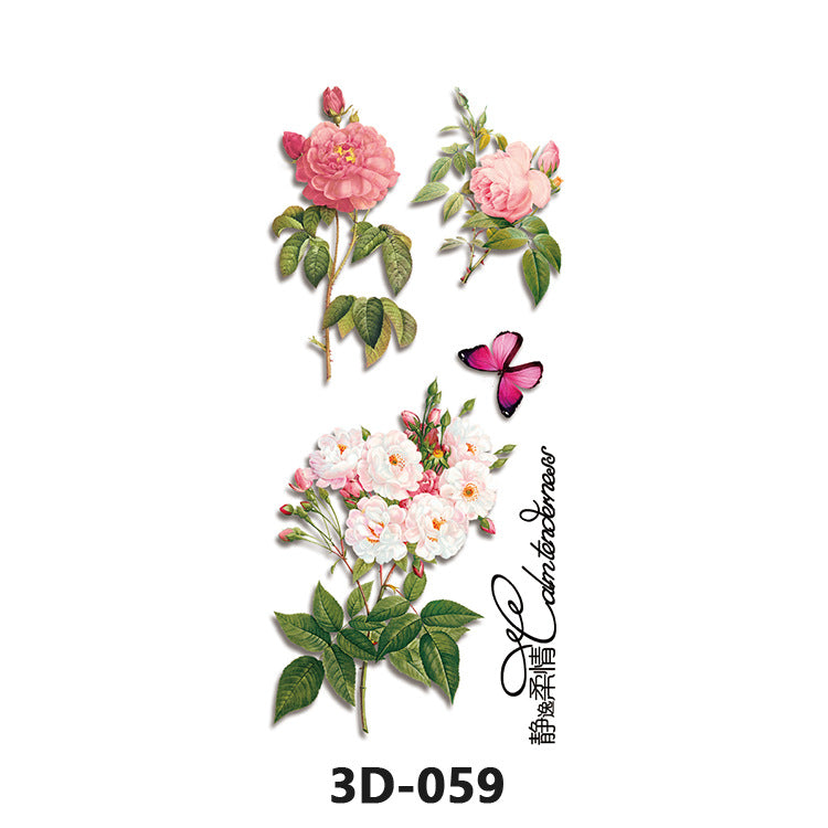 Free shipping Tattoo Wholesale Products in Stock New 3D Tattoo Sticker Temporary Waterproof Tattoo Sticker Stereo Color Printing Tattoo Butterfly Decal Tattoo Sticker