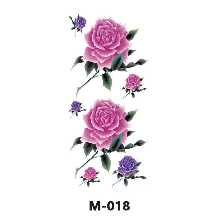 Free shipping Tattoo Factory Wholesale Tattoo Sticker Tattoo Men's and Women's Flower Butterfly Color Waterproof Tattoo Sticker Internet Celebrity Tattoo Sticker Paper
