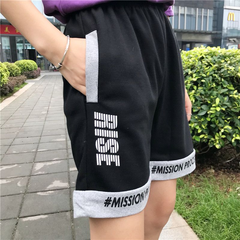 Dopamine pants Free shipping Tattoo Dopamine quick-drying tooling shorts for men and women, summer thin loose sports style super cool fried street casual wide-leg shorts