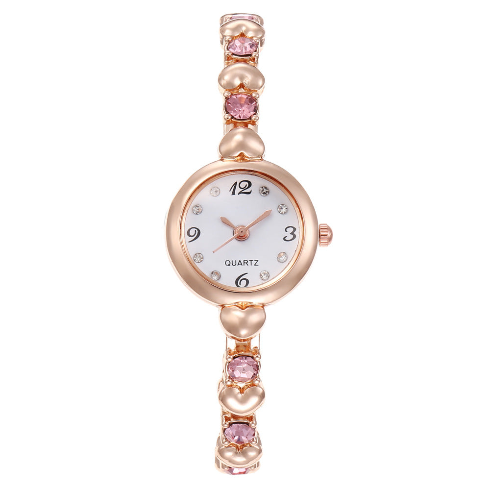 Fashion women's watchWholesale European and American Fashion & Trend Watch Steel Watch Fashion Simple Scale Student's Watch Ladies Bracelet Watch