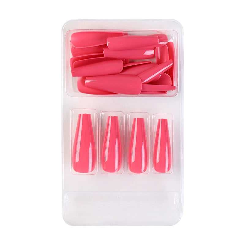 (Hand made nail) Nail patches for wearing ins long ballet nails, European and American nail patches, detachable 24 pieces for wearing finished nail patches