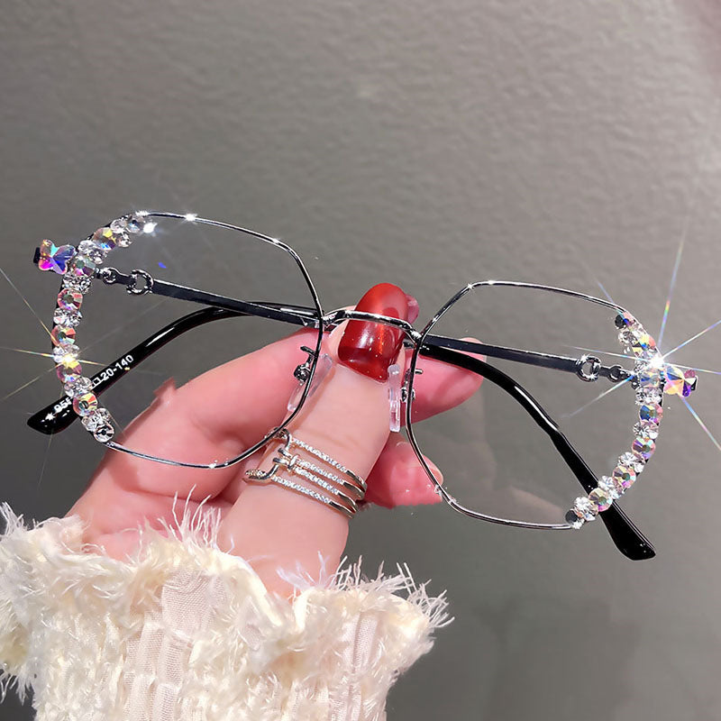 Women's fashion glasses 2023新款防蓝光辐射平光镜无度数超轻眼镜女款高级感护目素颜神器