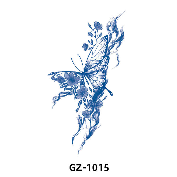 Free shipping Tattoo 2024 New Herbal Animal Tattoo Tattoo Sticker Semi-Permanent Pattern Half Sleeve Tattoo Waterproof Sweatproof Tattoo Sticker Paper