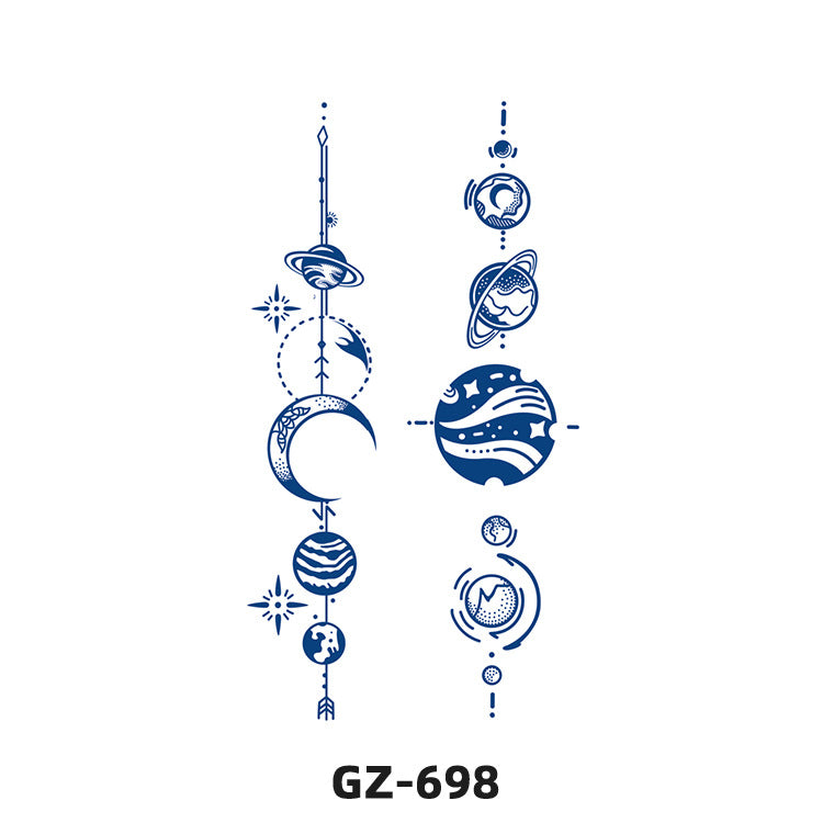 Free shipping Tattoo Herbal Tattoo Sticker Female Semi-Permanent Waterproof and Durable Grass and Wood Internet Celebrity Juice Non-Reflective Simulation Tattoo Sticker Male Advanced